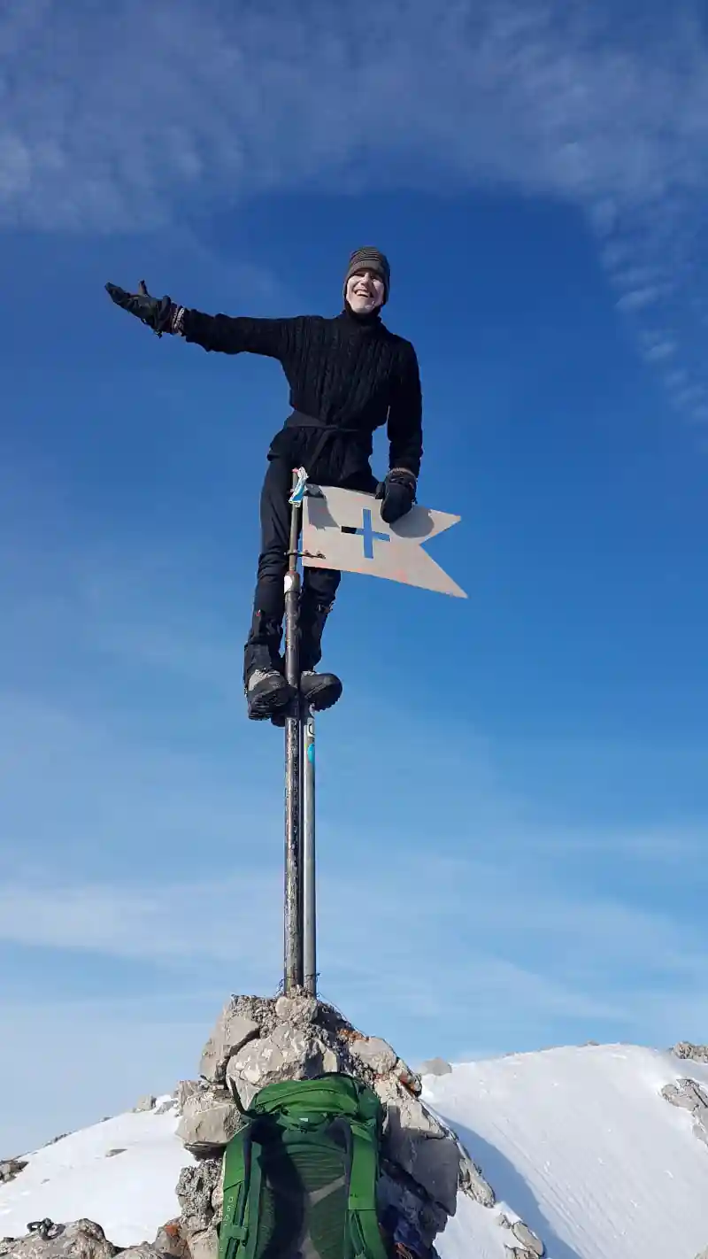 Jeremy figurehead on Wildhauser Schafberg Jeremy figurehead on Wildhauser Schafberg