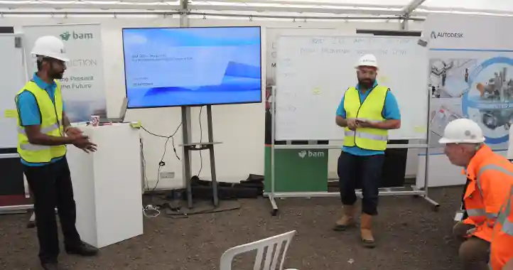 Manu and Az at BAM Digital Construction Live