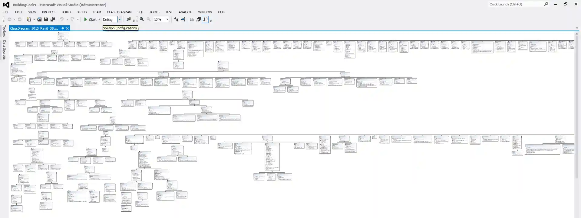 Revit.DB namespace class diagram