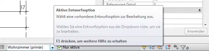 Revit Design Option combo box
