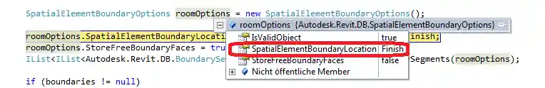 SpatialElementBoundaryLocation.Finish default setting