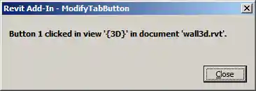 ModifyTabButton command message