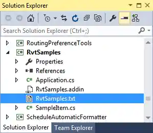 RvtSamples add-in manifest and input text file