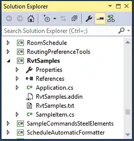 RvtSamples project files