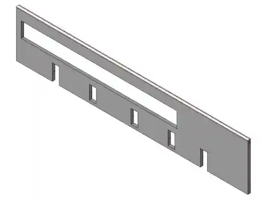 Wall after hide of cutting elements