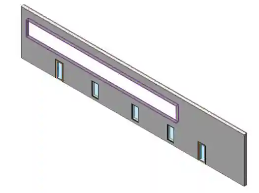 Wall before hide of cutting elements