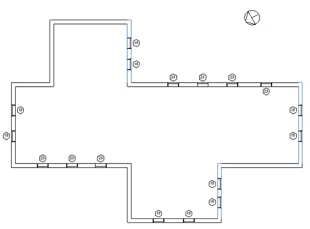 South facing walls and windows using project location