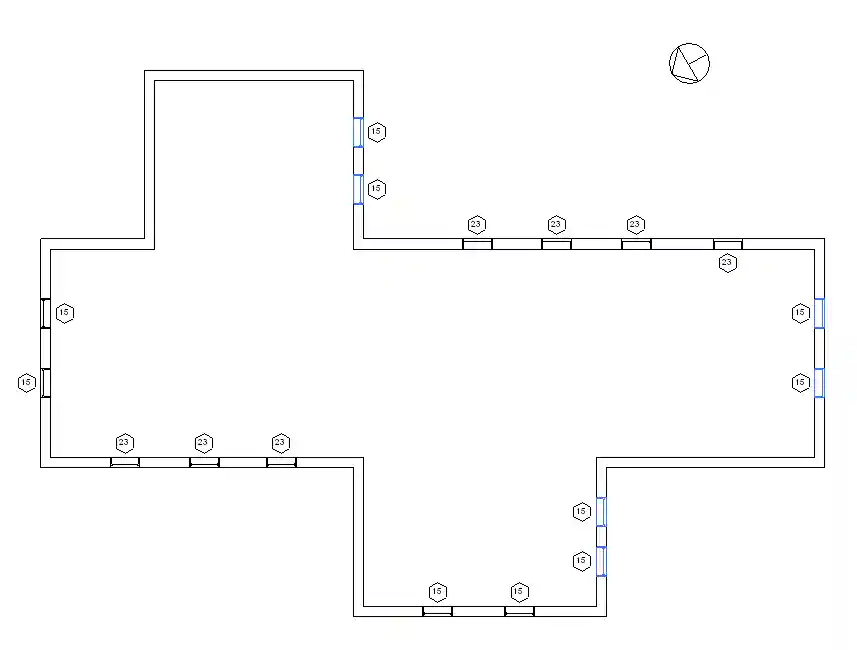 South facing windows and windows using project location