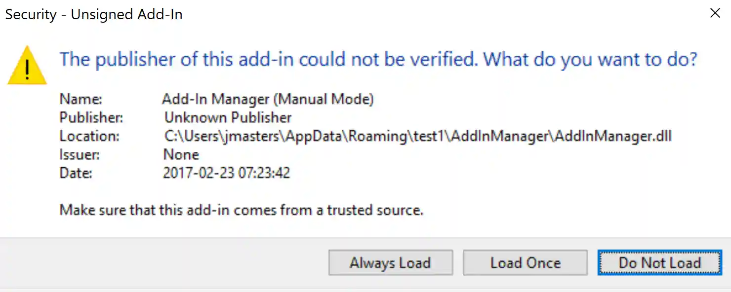 Add-in manifest relative path Add-in manifest relative path