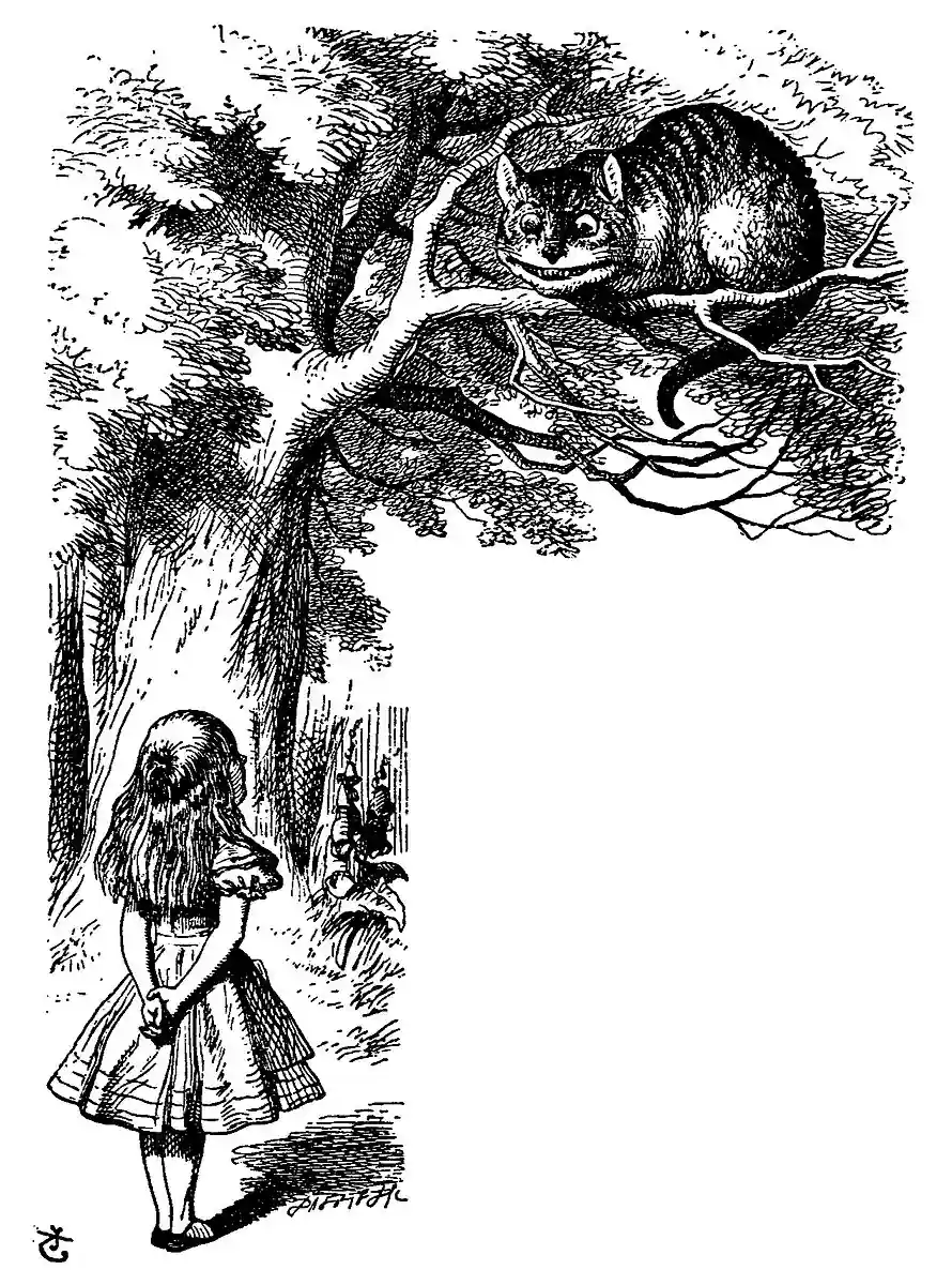 Alice and the Cheshire Cat