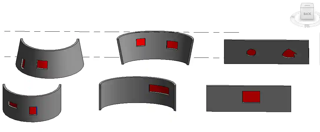 Area of wall opening Area of wall opening