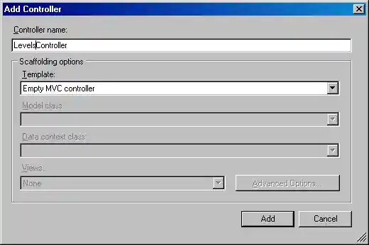 Adding a LevelsController