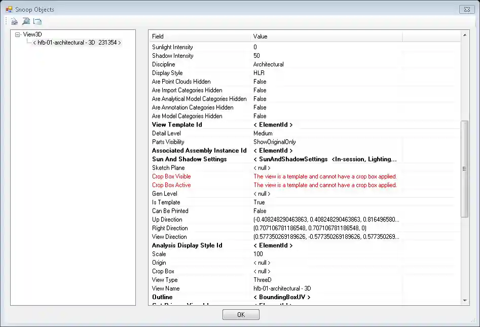 Template view property