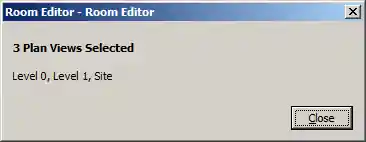 Plan view selection report