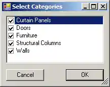 Category selection form