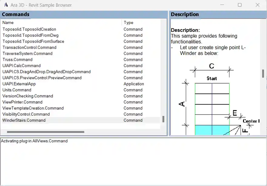 Revit SDK sample browser