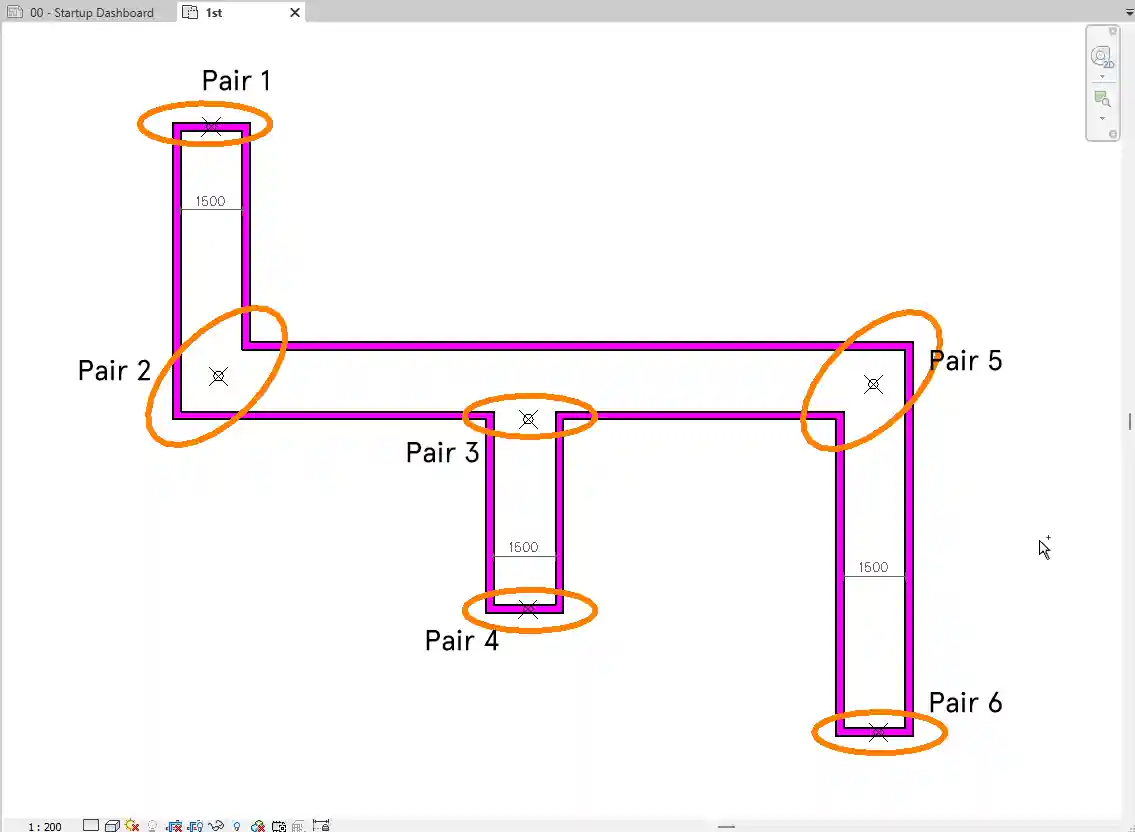 Corridor centerline Corridor centerline
