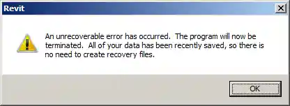 Unrecoverable error