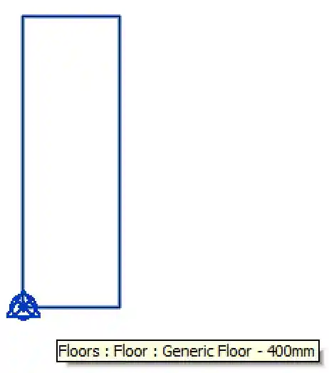 Sloped floor site view