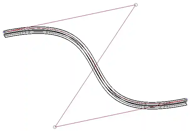 Curved beam in XY plane