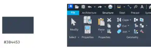 Dark theme – light ribbon background