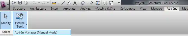 Launch the Add-in Manager