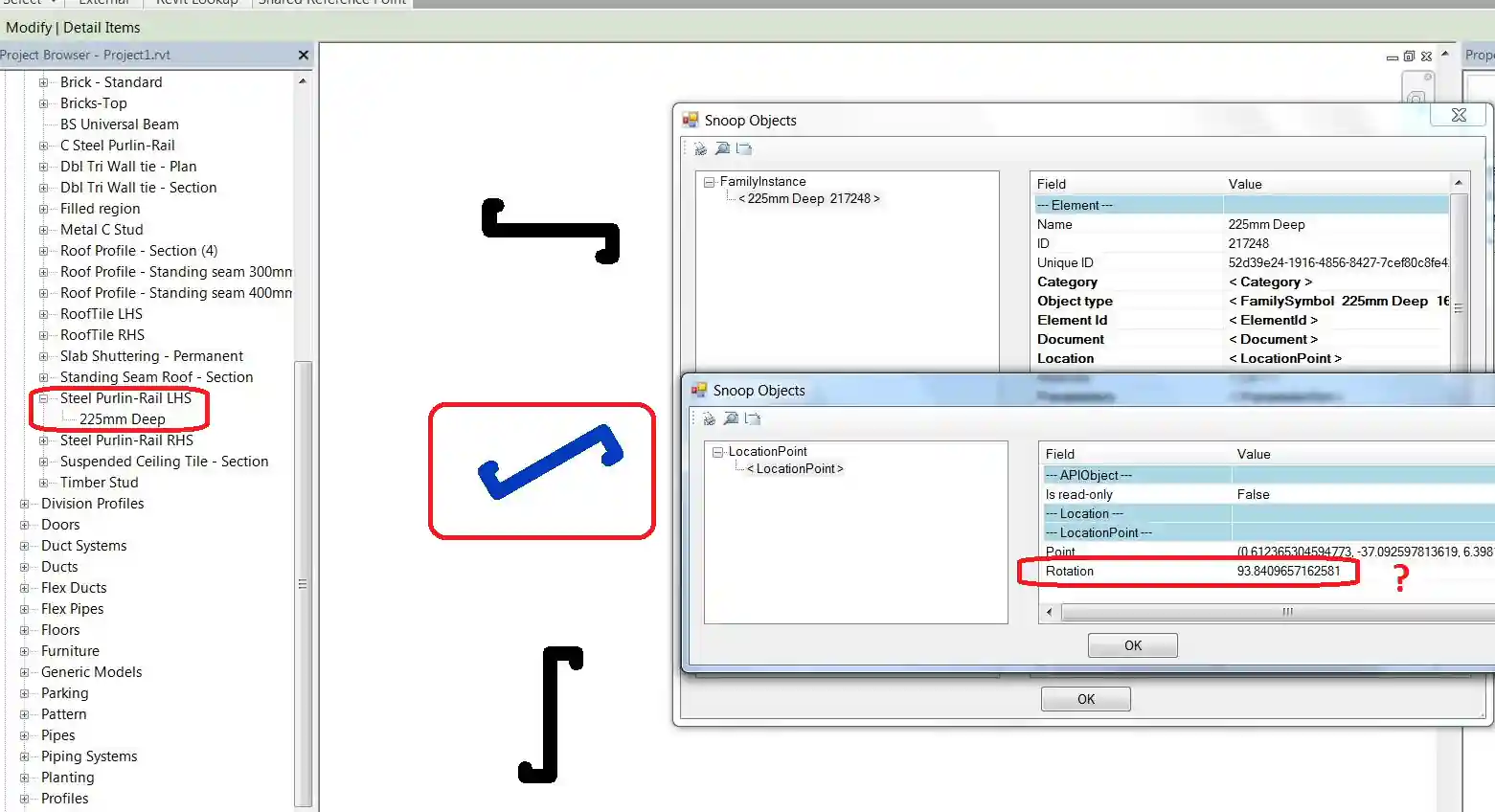 Detail component rotation