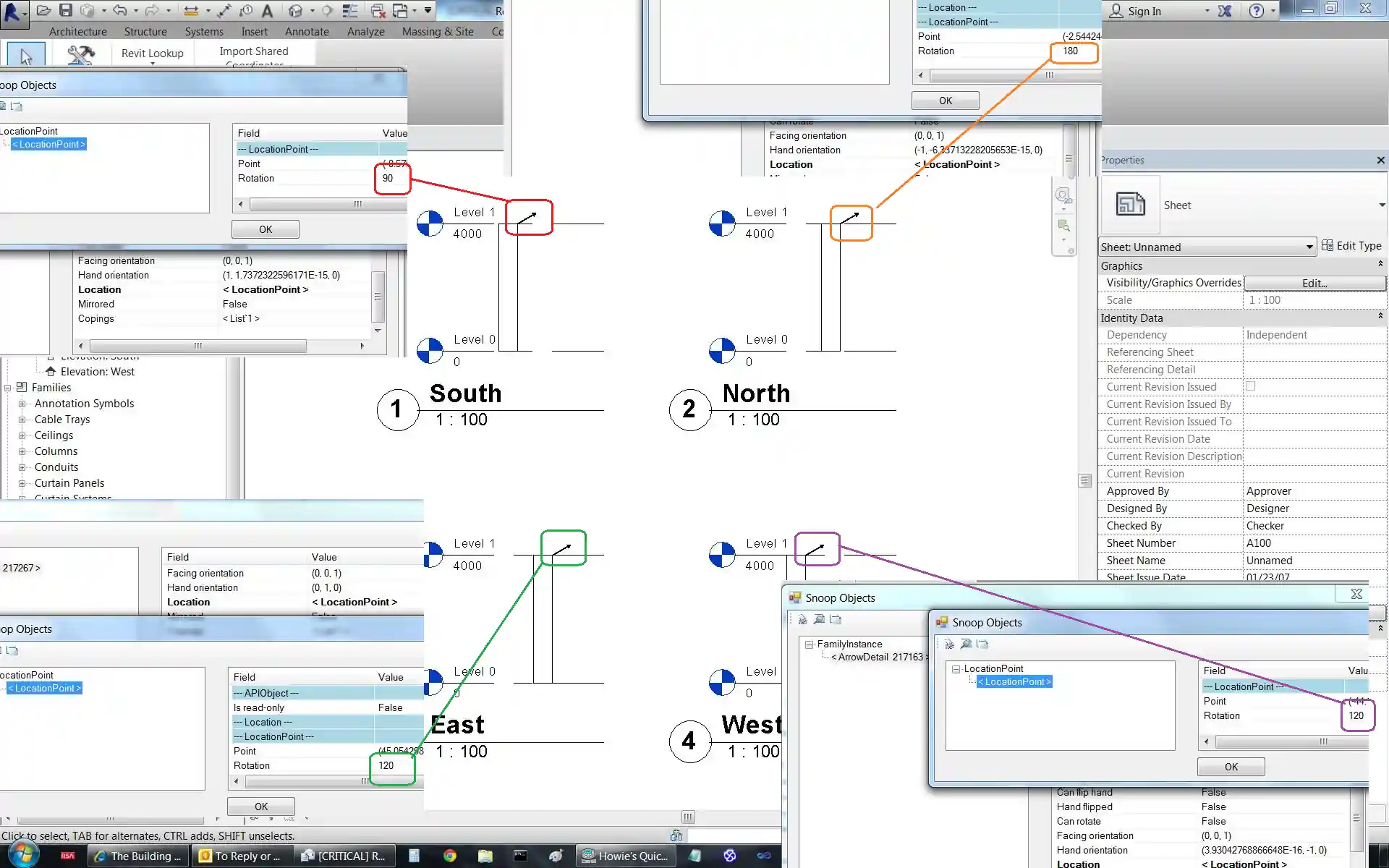 Detail component rotation