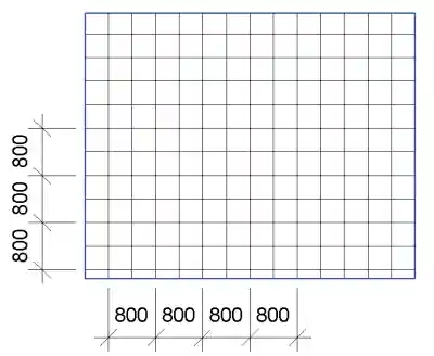 Dimension hatch lines