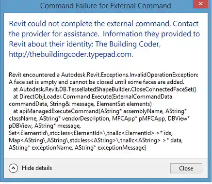 Original shopping cart exception