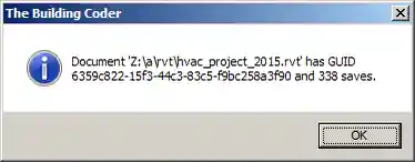 DocumentVersion GUID and NumberOfSaves