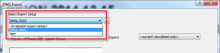 DWG export