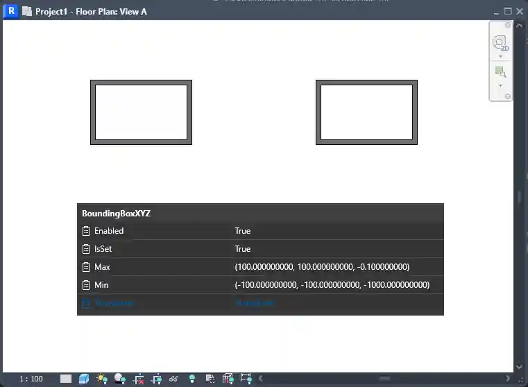 Elements visible in view