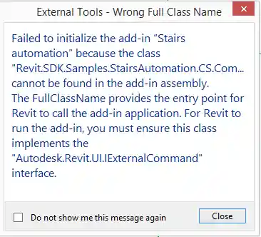 External command not found