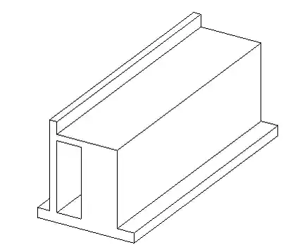 Profile with one hole