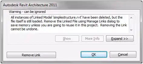 Link removal warning