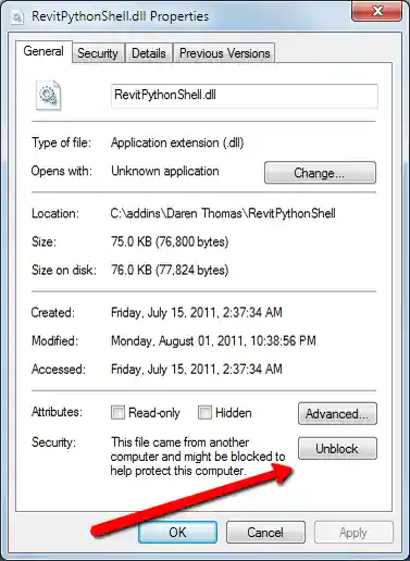 Win 7 security option