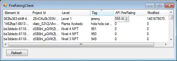FireRatingClient with modified field