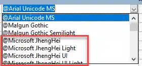 List of '@' fonts List of '@' fonts