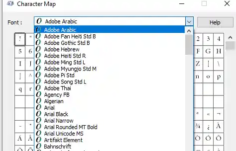 List of system fonts List of system fonts
