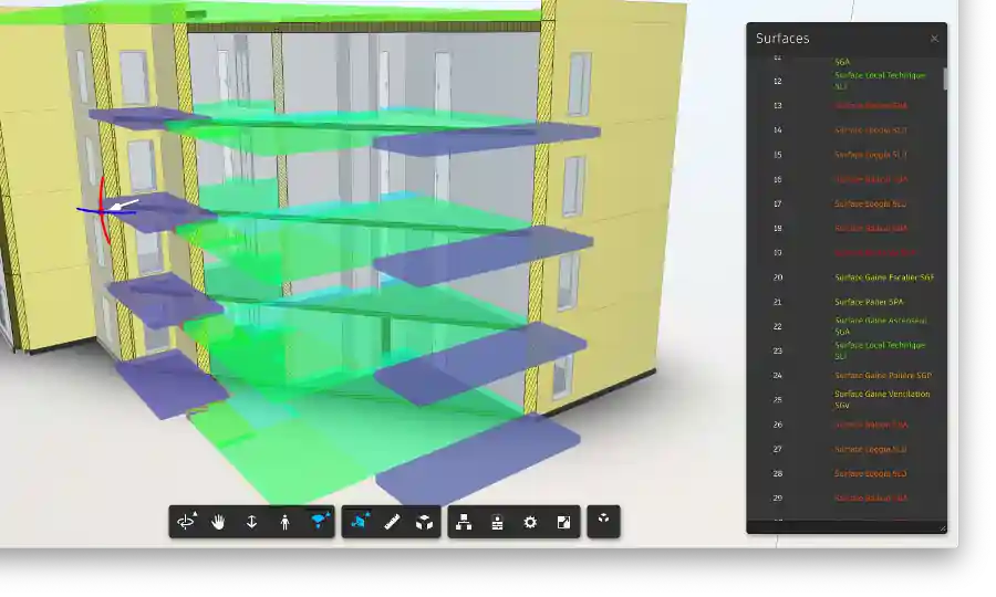 Forge BIM surface classification