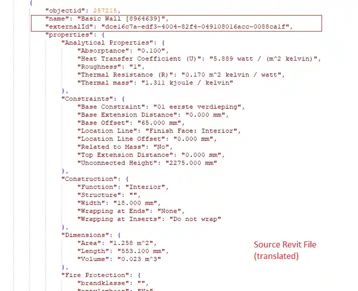 RVT element ids in Forge