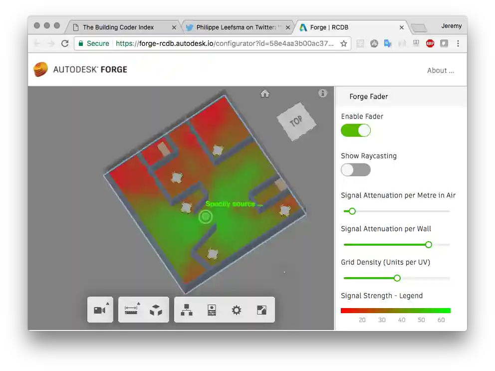 ForgeFader user interface