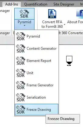 Freeze Drawing command