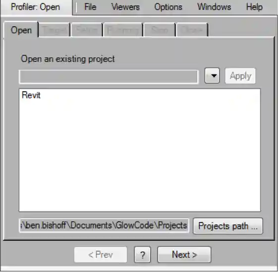 Open profiler