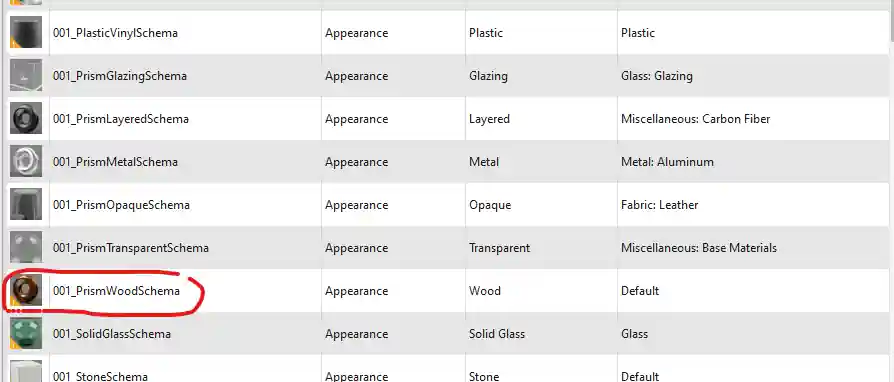 Materials and Visual API Materials and Visual API