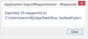 HoloGuide exit path report message