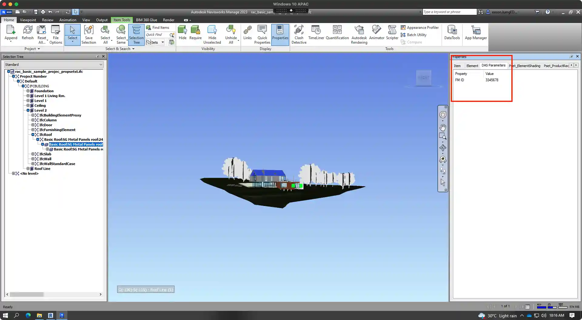 Imported IFC in Navisworks Imported IFC in Navisworks