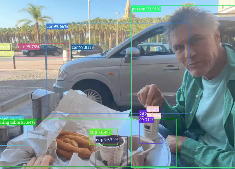 Jeremy eating churros