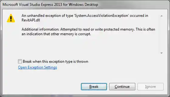 AccessViolationException